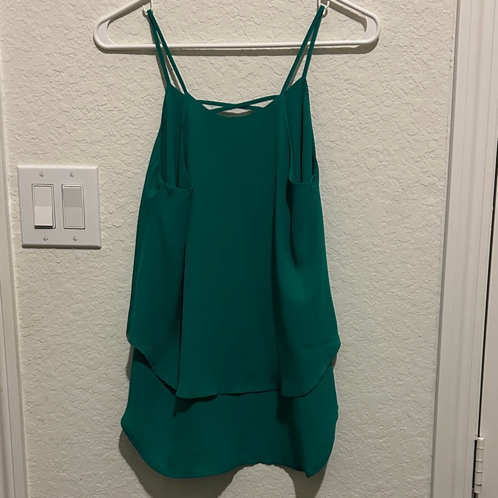 Miami Teal Layered Camisole Top